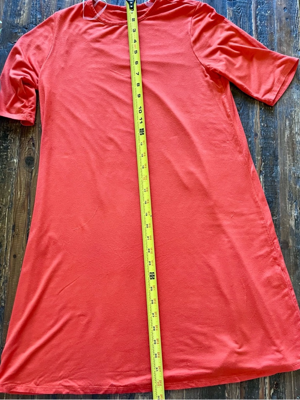 Rachel Pally Bright tangerine Short-Sleeve Shift Dress Sz M - Picture 5 of 8